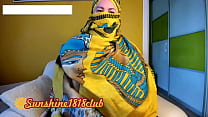 Hijab arab muslim babe bbw booty and big natural tits on webcam recorded 10.26